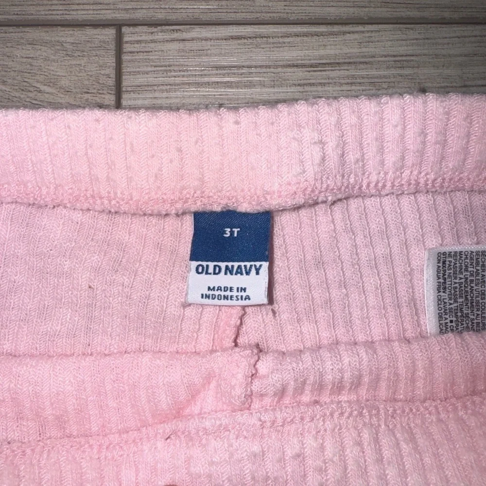 OLD NAVY Pink Ribbed Kids Flare Pants